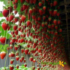 Клубника ампельная Анастасия купить по цене от 370р. в интернет-магазине «Посадика» с доставкой почтой в в Николаевск-на-Амурее и по всей России – [изображение №1].
