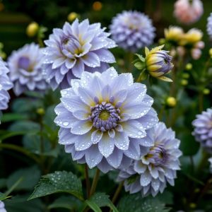 Георгин Акварель купить по цене от 680р. в интернет-магазине «Посадика» с доставкой почтой в в Николаевск-на-Амурее и по всей России – [изображение №1].