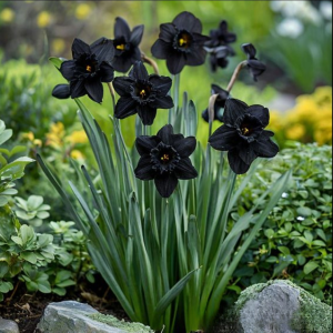 Нарцисс Тень Королевы купить по цене от 500р. в интернет-магазине «Посадика» с доставкой почтой в в Николаевск-на-Амурее и по всей России – [изображение №1].